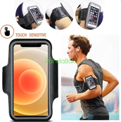 Soporte de teléfono con banda de brazo impermeable para correr pantalla táctil para iPhone 14 13 12 11 XR 8 Foto 1 de 4