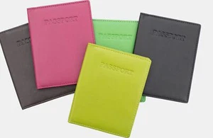 Prime Hide Soft Leather Passport Holder Passport Cover RFID Blocking 10 Colours - Picture 1 of 22