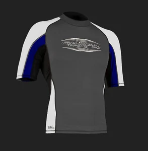UV T Shirt 50+ Badeshirt Schwimmshirt Surfshirt Damen Herren Übergrösse bis 10XL - Bild 1 von 3