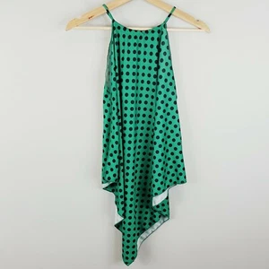 ZARA Womens Size S or 10 Polka Dot Handkerchief Hem Top - Picture 1 of 7