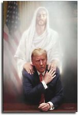 President Donald Trump 11x14 REPRINT POSTER PRESIDENT TRUMP WITH JESUS