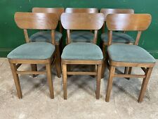 Set Of 6 Wooden Bistro Dining Chairs