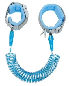 Kids Leash for Toddler, Reflective Anti Lost Wrist Link with Key & Lock, Blue - Picture 1 of 8