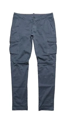 Pantalones cargo MASON'S para hombre (35x35) Forte Dei Marmi gris elástico mano de obra artesanal Foto 1 de 4