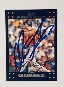 Chris Gomez SIGNED AUTOGRAPH 2007 Topps Card Baltimore Orioles - Picture 1 of 2