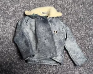VINTAGE ACTION MAN GREY/ BLUE DARK INTERNATIONALS TANK COMMANDER JACKET PALITOY - Picture 1 of 15