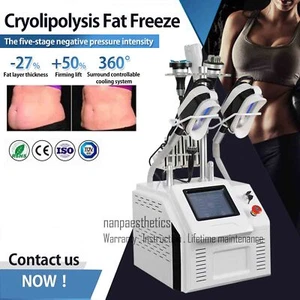 Macchina di bellezza 7in1 Cryo Fat Body Sculpting Beauty Congelamento Lipolisi Rimozione Grasso R-F - Foto 1 di 17
