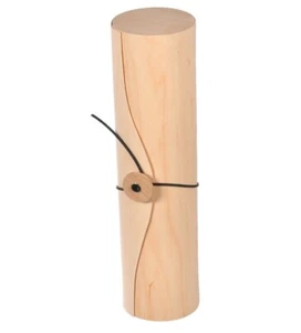 Wooden Wine Bottle Box Tube Case Storage Container Gift Popul Wood - Picture 1 of 6