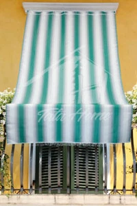 Tenda da Sole per esterno Resistente cm 140x300 Colore Verde con Anelli Dis. 3 - Imagen 1 de 1