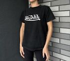 Vintage 90s 2000s Von Dutch Faded Distressed big logo t-shirt Size M Womens Y2K