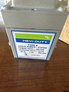 Allzwecktrafo Typ A, Generalsignal GS Hevi-Duty 120/240V P19FB50 - Bild 1 von 5