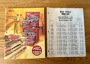 Vintage 1971 MAC Tools Catalog No. 71 & 1971 Price List UNUSED Master Tool Book - Picture 1 of 4