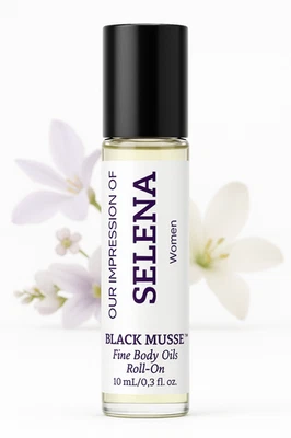 Black Musse Our Impression of SELENA Mujer Aceite Corporal Fino Roll On Perfume 10 ml Foto 1 de 4