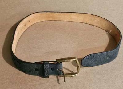 Cinturón Dan Post de cuero negro cosido DP840 talla 30 hecho en Estados Unidos para hombres o mujeres Foto 1 de 4