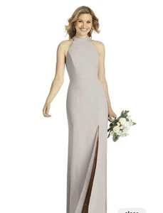 NWT After Six Taupe Formal Gown. Size 4. Fully lined. Gorgeous. Retail $225. - Picture 1 of 4