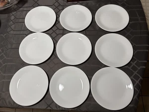 Corelle USA Vitrelle Winter Frost White Salad-Bread Plates 8.5” Set of 9 NEW - Picture 1 of 7