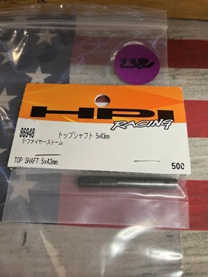 Eje superior HPI Racing 86948 5 X 43 X 1 pieza. Foto 1 de 2