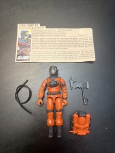 Gi Joe 3.75 Actionfigur lose Barbecue 1985 komplett mit Karteikarte L6 - Bild 1 von 6