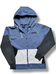 Gymshark Zip Up Hoodie Blue Grey White Men’s Medium Casual Activewear - Picture 1 of 13