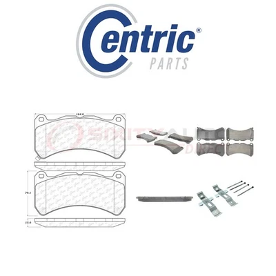 Centric Posi Quiet Metallic Brake Pads w Shims for 2008-2014 Lexus IS F 5.0L vu Foto 1 de 4