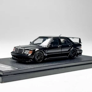 Modellino giocattolo HKM scala 1/64 Mercedes Benz 190E W201 Evo II nero pressofuso regalo nuovo con scatola - Foto 1 di 6