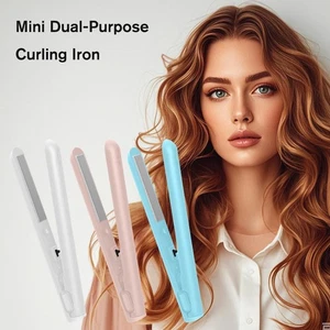 Mini Dual-purpose Curling Iron 2-in1 Hair CurlerPortable Curling Tool SALE N2S1 - Picture 1 of 15