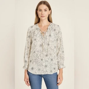 love stitch geblümte Tunika Bluse Nov Sale - Bild 1 von 8