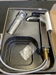 Signature Hardware Single Hole Bathroom Faucet. Chrome. SHWSCRI200LCP H2 - Picture 1 of 7