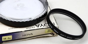 58mm Screw-In Filter HOYA SOFT SPOT Soft Focus Diffuser NEW Old Stock Made JAPAN - Picture 1 of 1