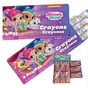 Shimmer Shine Mini Scatola di Pastelli Bomboniere Festa Forniture Compleanno 12 Per Confezione NUOVO - Foto 1 di 1