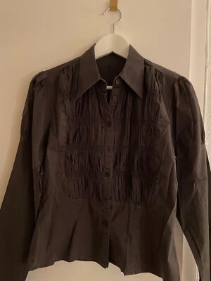 DAY Birger & Mikkelsen, tolle Bluse, braun, gesmoket, keine Manschetten, Gr. 40 - Bild 1 von 4