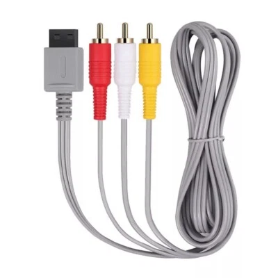 Audio Video AV Composite 3 RCA Cable for Nintendo Wii NEW - Image 1 of 4