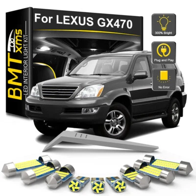 18x Interior LED Light Bulbs For 2003-2009 Lexus GX470 Land Cruiser Prado 120 Foto 1 de 4