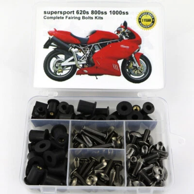Complete Fairing Bolts Kit Fit For DUCATI SUPER SPORT 620/800/1000 Gray — 第 1/4 张图片
