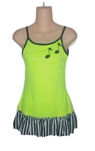 Keynote Dancer Child Medium LIME Jazz & Tap Dance Costume Go Go Dress - Picture 1 of 9