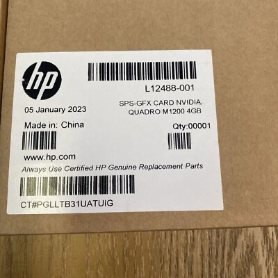 Nvidia GFX card Quadro M1200 4GB N17P-Q1-A2 New Genuine HP  L12488-001 - Image 1 of 4