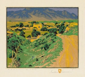 Ranchos de Taos By Gustave Baumann Quality Print - Frame Me - Picture 1 of 2