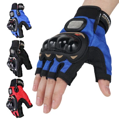 Half Finger Breathable Cycling Gloves Bike Bicycle Hard Joint Fingerless Gloves - Image 1 of 4