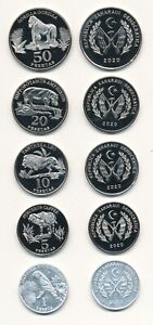 Saharawi _ set 5 coins 1 2 5 20 50 Pesetas 2020 UNC Lemberg-Zp