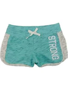 Girls Blue & Gray Speckled Strong Athletic Shorts - Picture 1 of 1
