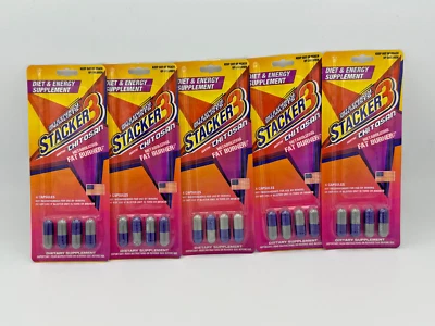 5 paquetes de suplementos dietéticos y energéticos quemador de grasa 20 cápsulas Foto 1 de 2