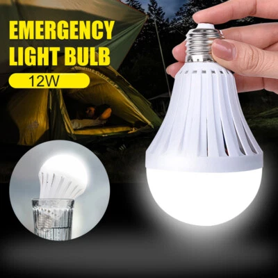 E27 Home Rechargeable LED Light Portable Outdoor Camping Emergency Light Bulbs - Image 1 of 4