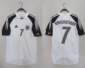 Vintage Germany Euro 2004 Trikot Gr.S Schweinsteiger #7 weiß Home Kit Adidas - Bild 1 von 10