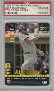 1995 DONRUSS CARD GAME ALEX RODRIGUEZ PSA 10 MARINERS - Bild 1 von 2