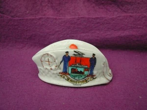 CARLTON Crested China WW1 Glengarry. ROSYTH Crest. - Picture 1 of 4