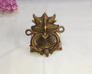 Yali Lion Design Main Door Bell Brass Mythical Creature Theme Door Knocker CA390 - Picture 1 of 8