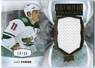 2015-16 Upper Deck Premier #PS-ZP Zach Parise Premier Swatches 24/65 - Image 1 of 2
