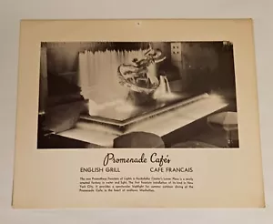 NY Promenade Cafes 1959 Speisekarte Rockefeller Center English Grill Cafe Francais - Bild 1 von 5
