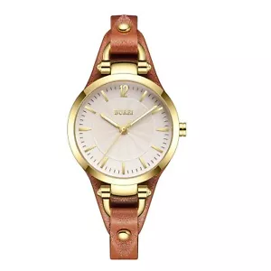 BUREI Orologi Donna Cinturino Pelle Semplice Orologio Lusso Quarzo Orologi Piccolo Th... - Foto 1 di 8