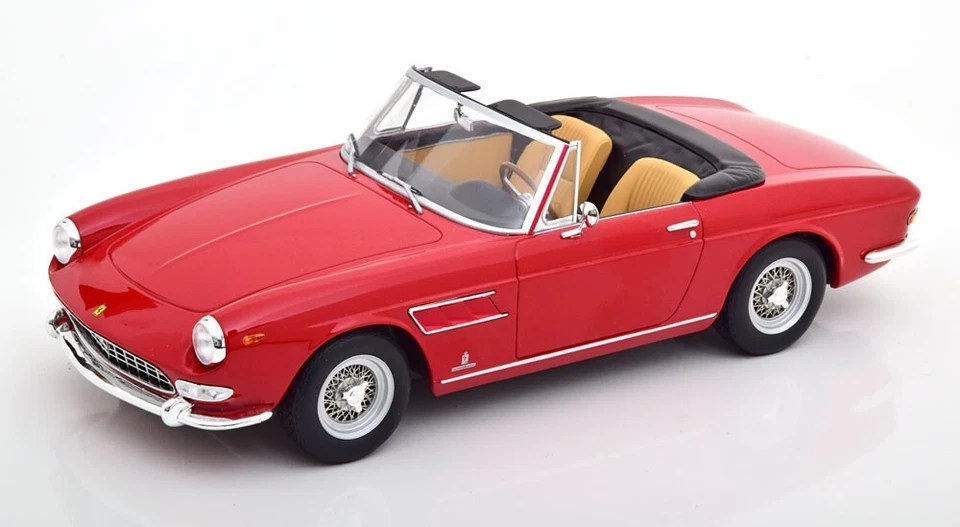 1964 FERRARI 275 GTS SPYDER PININFARINA RED ON TAN 1:18 by KK SCALE MODELS - Image 1 of 4